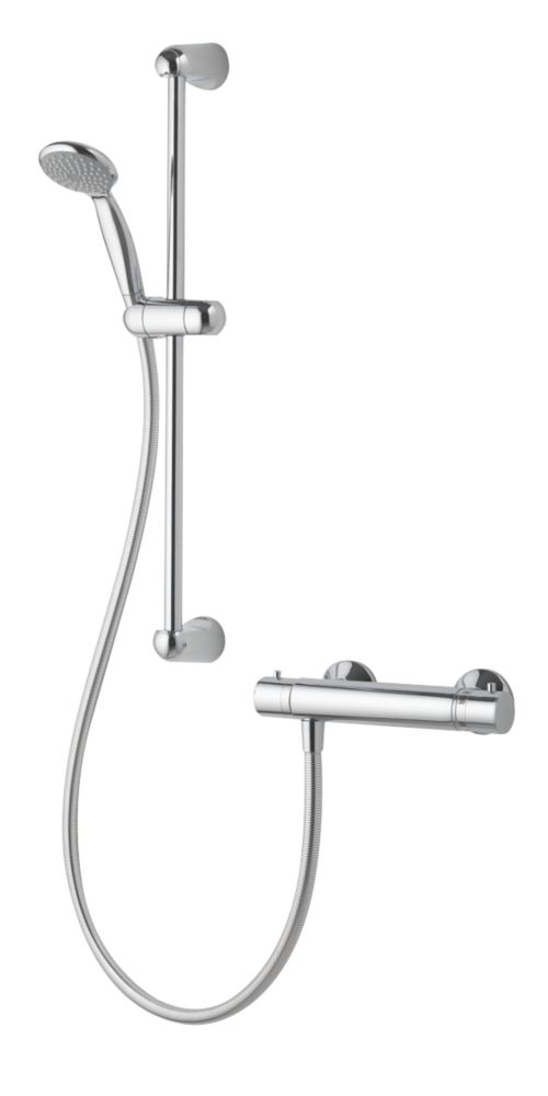 Moretti Acqua Thermostatic Mixer Shower Fixed Flexible Exposed Chrome.Thermostatic Mixer Shower Which One Www Ultimatehandyman Co Uk