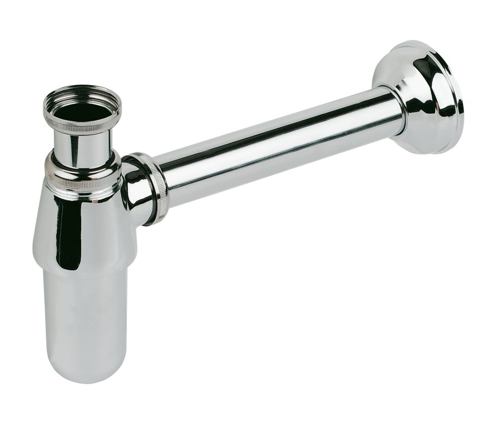 1" Bottle Trap Chrome Plated Brass