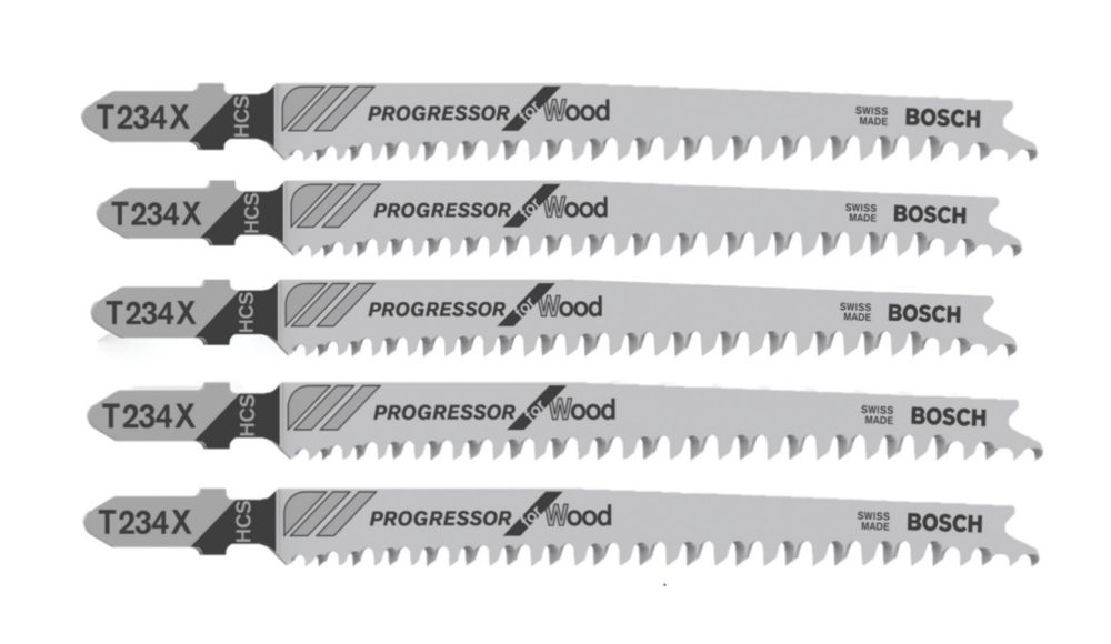 Bosch Wood Jigsaw Blades Bayonet Pack of 5