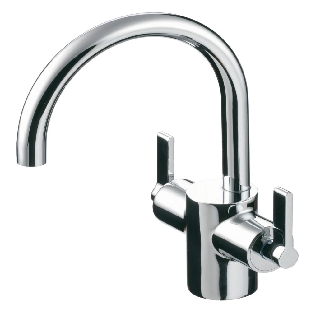 Ideal Standard Silver Basin Mixer Tap | Basin Taps | Screwfix.com