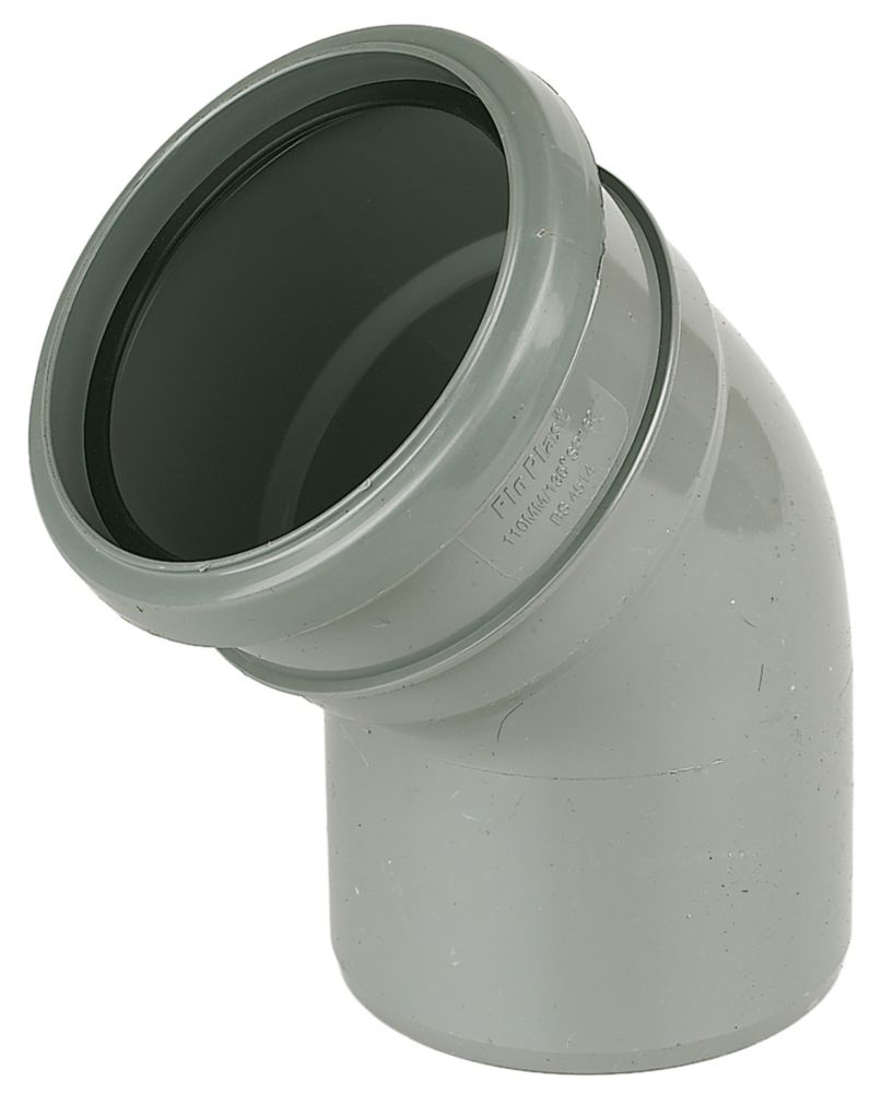135 Bend Single Socket Grey Sp163