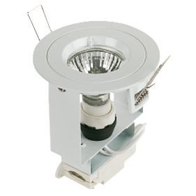 Halolite Fixed Round White 240V Mains Voltage Downlight