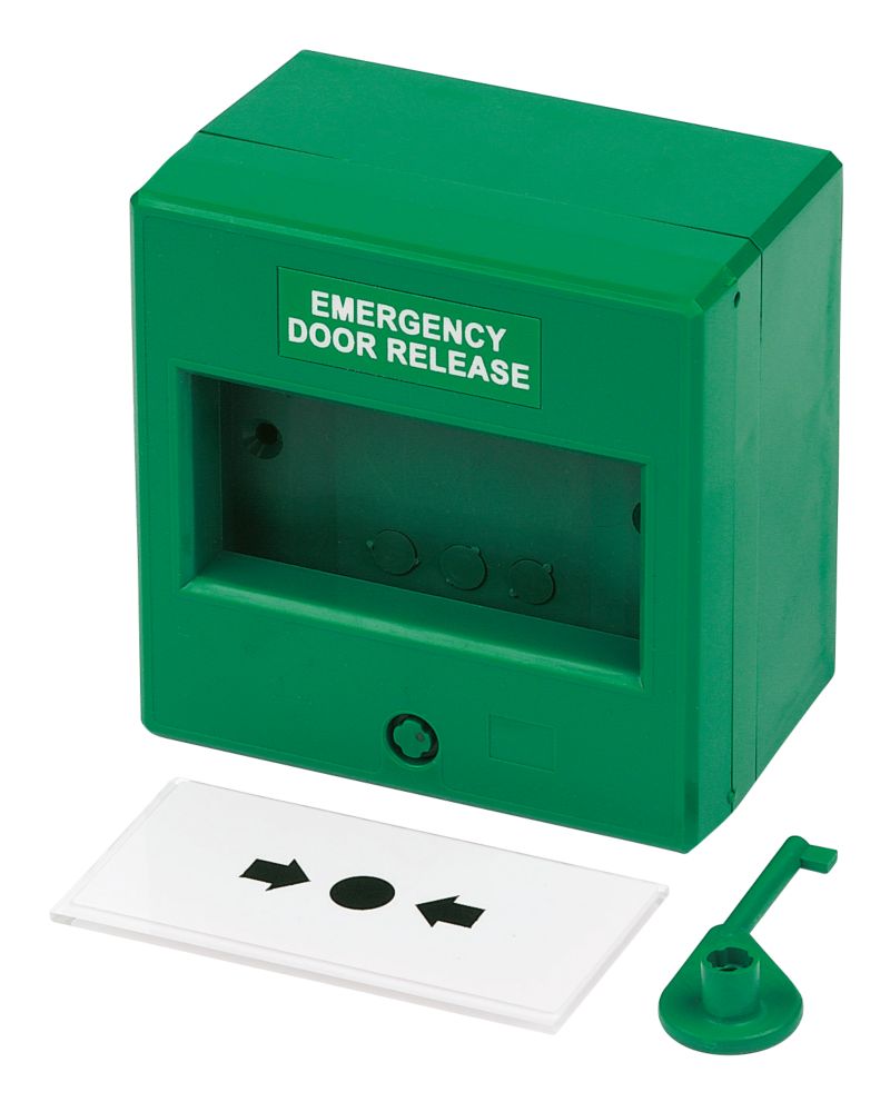 Break Glass Call Point Fire Alarm Green