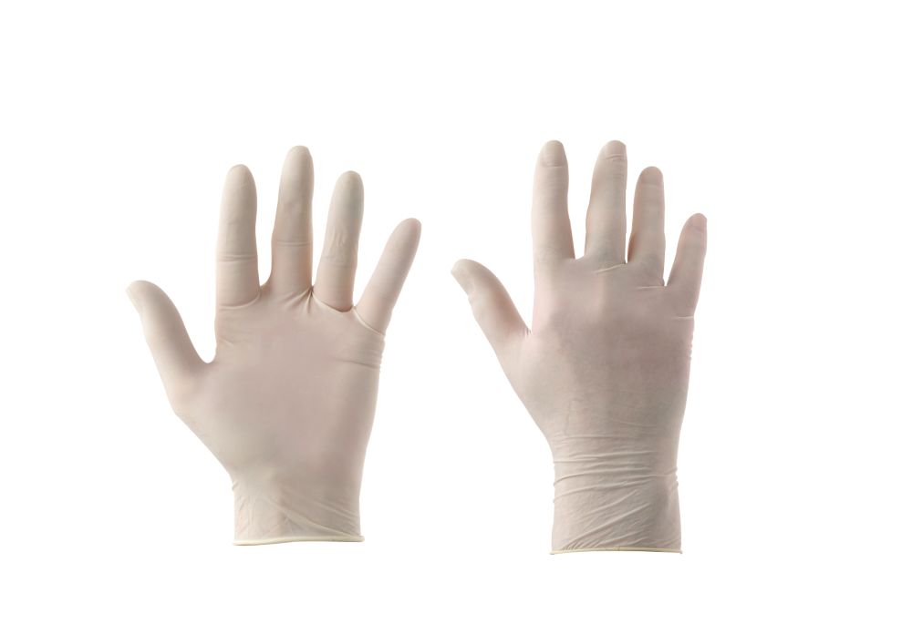 Latex Disposable Gloves Large Pack of 100