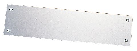 Finger Plate Rectangular Plain Aluminium