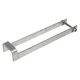 Throw Over Gate Catch Loop Spelter Galvanised 60 x 410 x 95mm