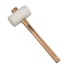 Forge Steel Rubber Mallet White 16oz