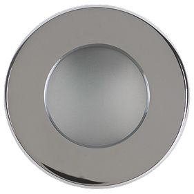 Robus Fixed Round Mains Voltage Bathroom Downlight Polished Chrome 240V