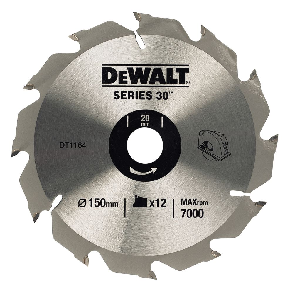 DeWalt 150x20mm 12T TCT Circular Saw Blade