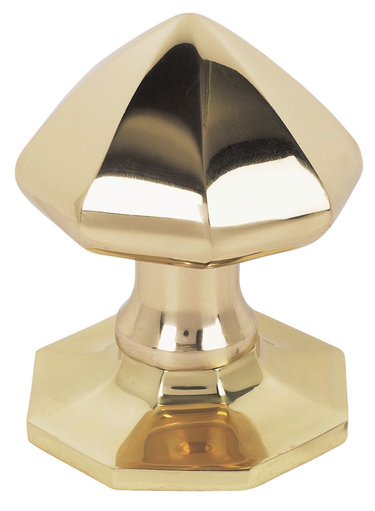 Door Knob Polished Brass 75mm