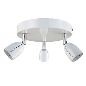 Luno White 3-Light Spotlight