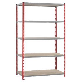 Just Shelving 1980 x 1200 x 450mm 5 Shelves