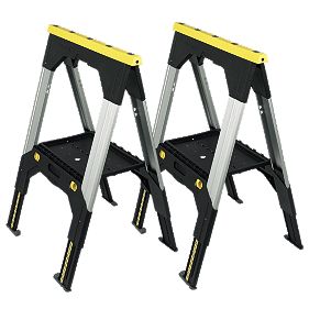 Stanley Fatmax Telescopic Metal Sawhorse Twin Pack