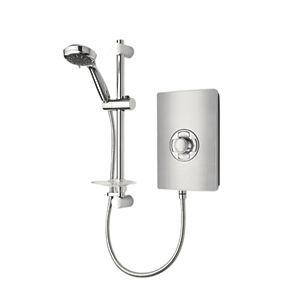 TRITON Manual Electric Shower Brushed Steel 8.5kW