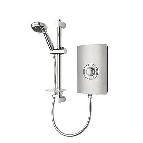 Manual Electric Shower Brushed Steel 8.5kW