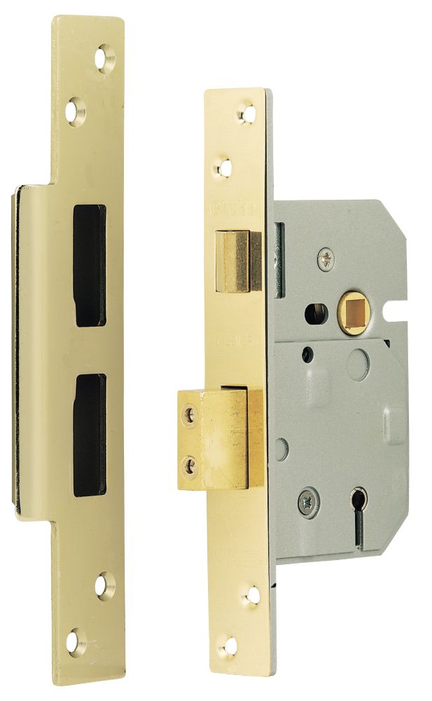 5 Lever BS 3621 Mortice Sashlock Brass 2quot 67mm