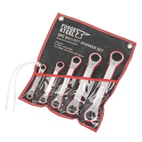 Forge Steel Ratchet Spanner Set 5Pcs