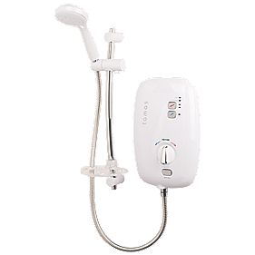 Tamas Thermostatic Electric Shower White