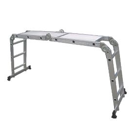 Multipurpose Ladder with Platform 4-Section 3-Rung 3.34m