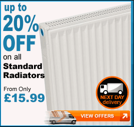 Save up to 25% on Raditors & Towel Radiators