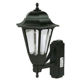 ASD Coach 100W Black Lantern Wall Light Photocell Included