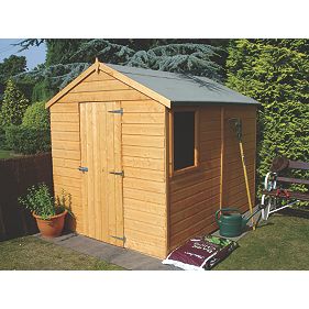 Shire Shiplap Single Door Solid Sheet Apex Shed 2.4 x 1.8m