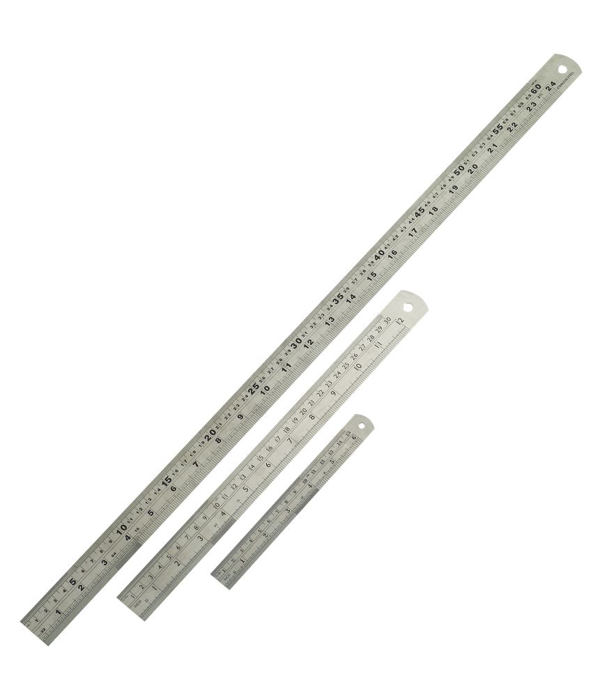 Forge Steel Stainless Steel Rule Set 3Pc