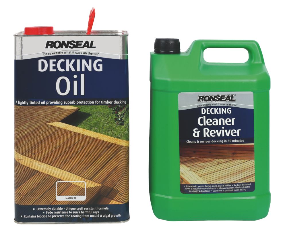Decking oil 5L and Decking cleaner 5L