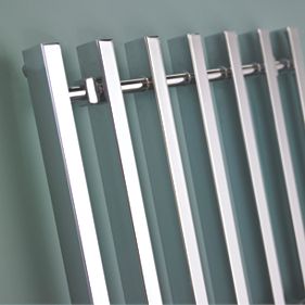 Kudox Filomena Chrome Designer Towel Radiator 800 x 800mm 403W 1570Btu