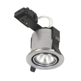 Linolite:Sylvania Adjustable MR16 Brushed Steel Fire Rated Downlight