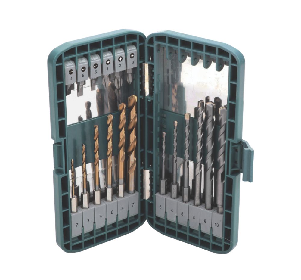 Erbauer 18pc Quick Change Mixed Drill Bit Set