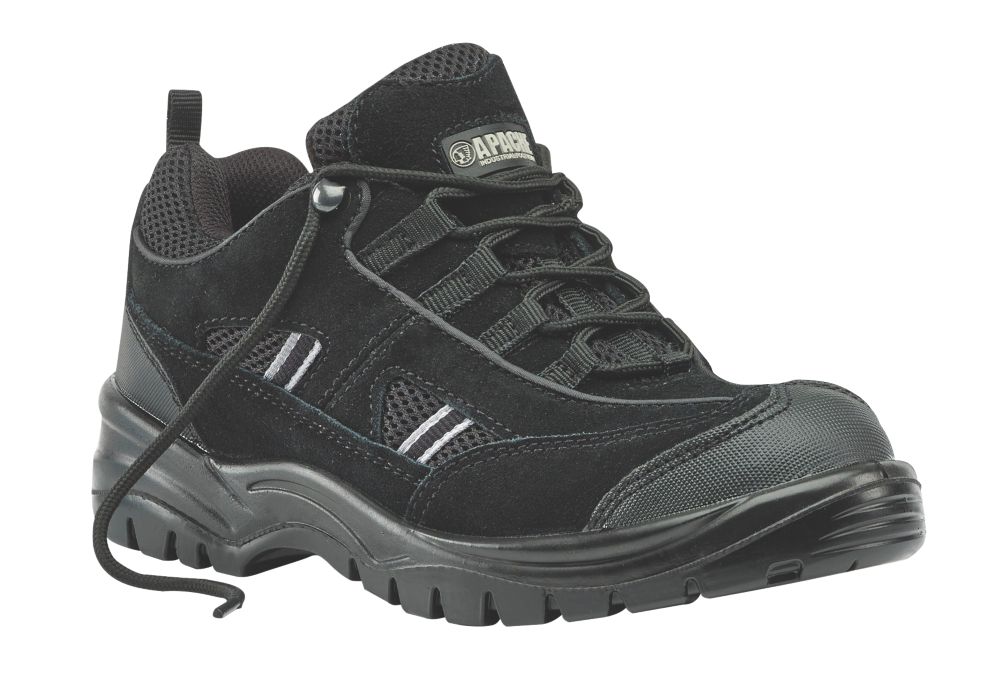 Apache Safety Trainers Black Size 8