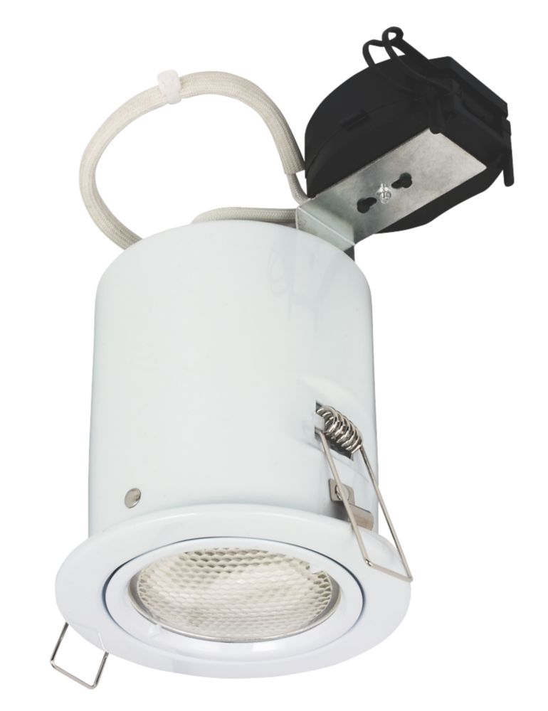 Halolite Fixed Round White 240V Low Energy Downlight