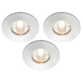 Fixed White 12V Low Voltage Bathroom Downlights Pack of 3