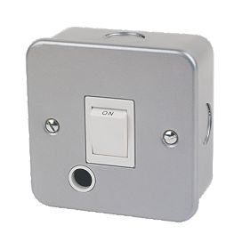 20A Double Pole Switch + Flex Outlet Metal-Clad