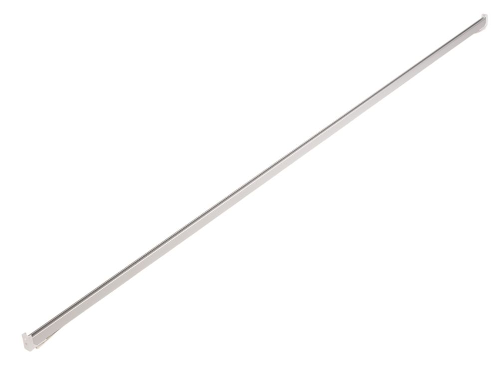 Croydex Straight Shower Curtain Rail Aluminium 1830mm