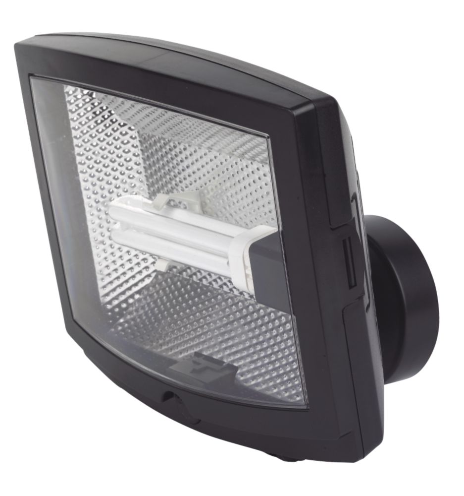 Unbranded Spot Light 42W Black Photocell Floodlight