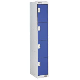 Security Locker 4 Door Blue