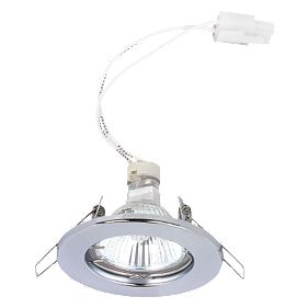 Lytlec Fixed Round Chrome 12V Low Voltage Downlight Pack of 3