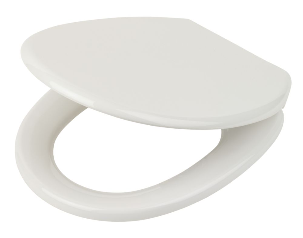 Unbranded Polypropylene Soft-Close Toilet Seat White