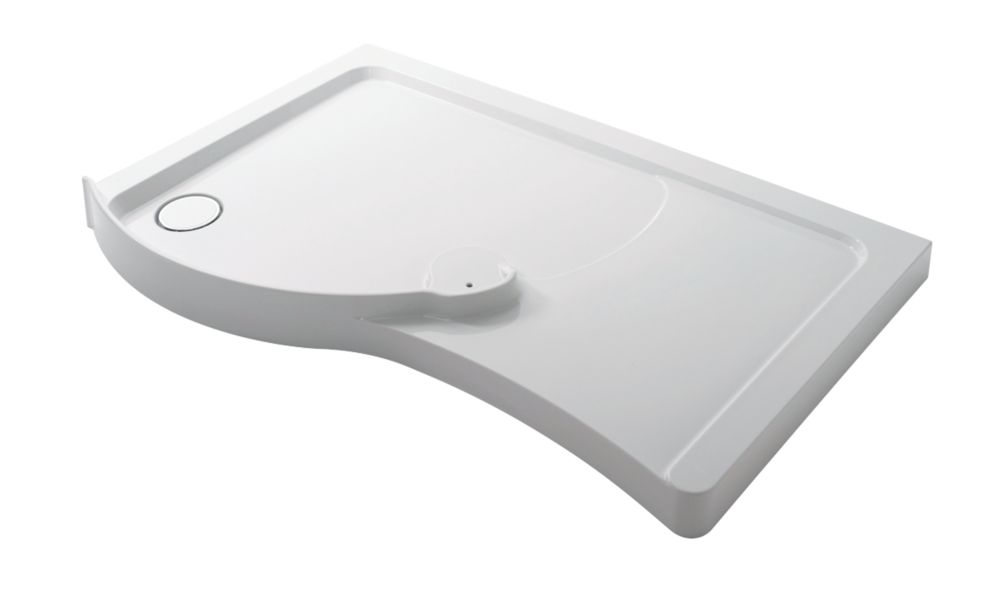 Mira Flight Curved Shower Tray Acrylic Capped