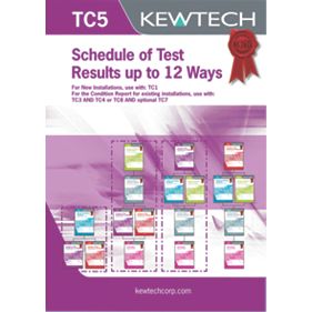 Kewtech TC5 Test Report Pads Pack of 20