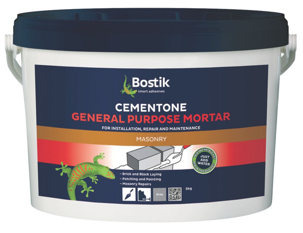 Cementone General Purpose Mortar Grey 5kg | Additives & Plasticisers