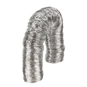 Manrose Laminated Aluminium Silver 10m x 102mm Ducting Hose