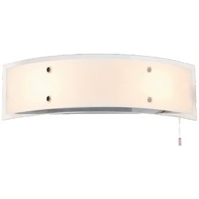 Ancona Chrome Bathroom Wall Light