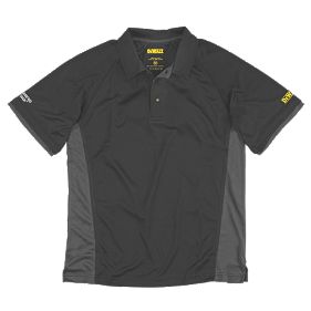 DeWalt DWC35 / 014 Wicking Polo Shirt Black / Grey Size L 44