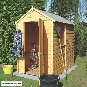 Shire Shiplap Solid Sheet Apex Shed 1.8 x 1.2m