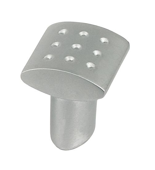 Dimple Knob Square Matt Nickel Pack of 5