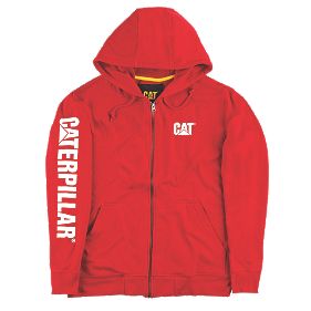 Caterpillar Full-Zipped Sweatshirt Red M 38-40