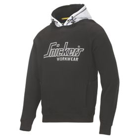 Snickers 2808 Black Hoodie Hooded Sweatshirt L